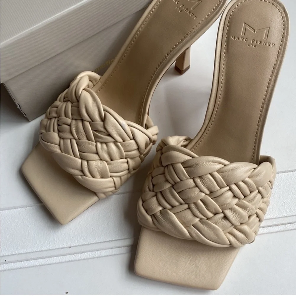 NWT Marc Fisher DRAYA SQUARE TOE Heel Size 7.5 - Picture 6 of 8